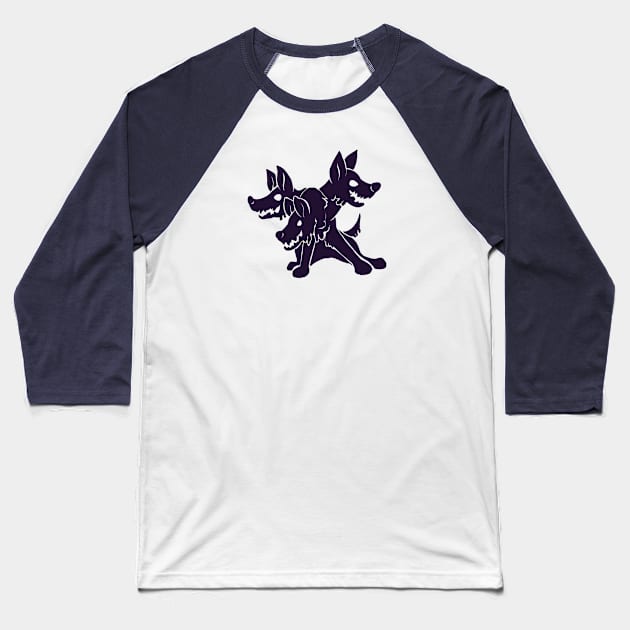 Cerberous Baseball T-Shirt by CloudWalkerDesigns